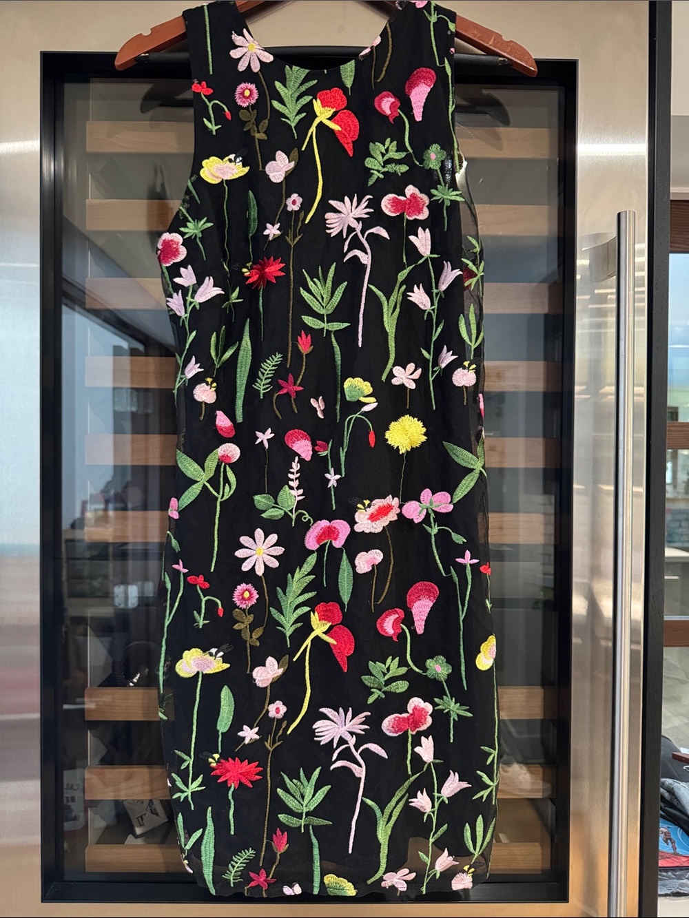 Sam Edelman Embroidered Floral Sleeveless Midi Dress Size 14